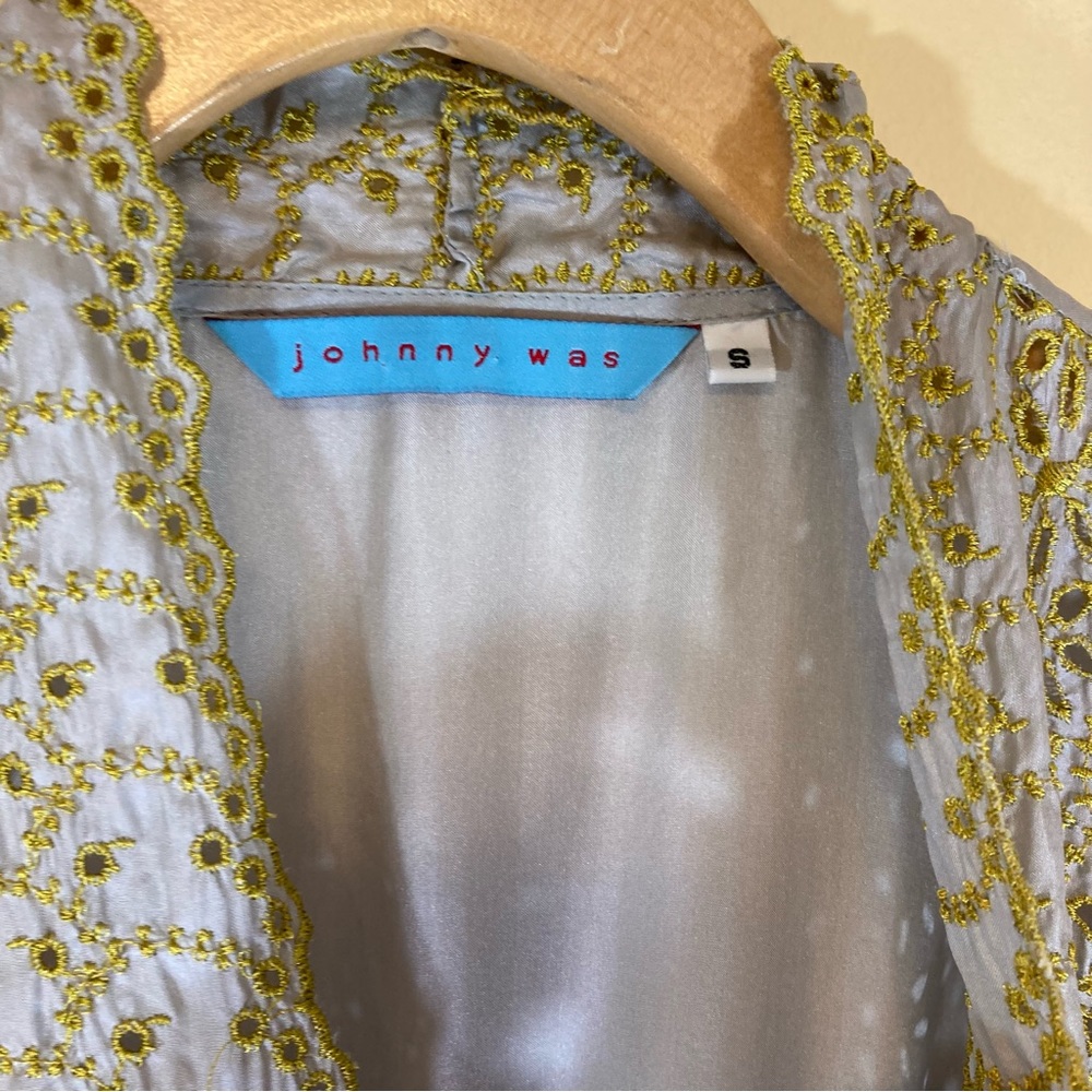 Johnny Was Embroidered Silk Dress - Picture 4 of 13